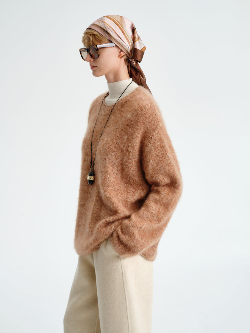 Pull en laine brossée