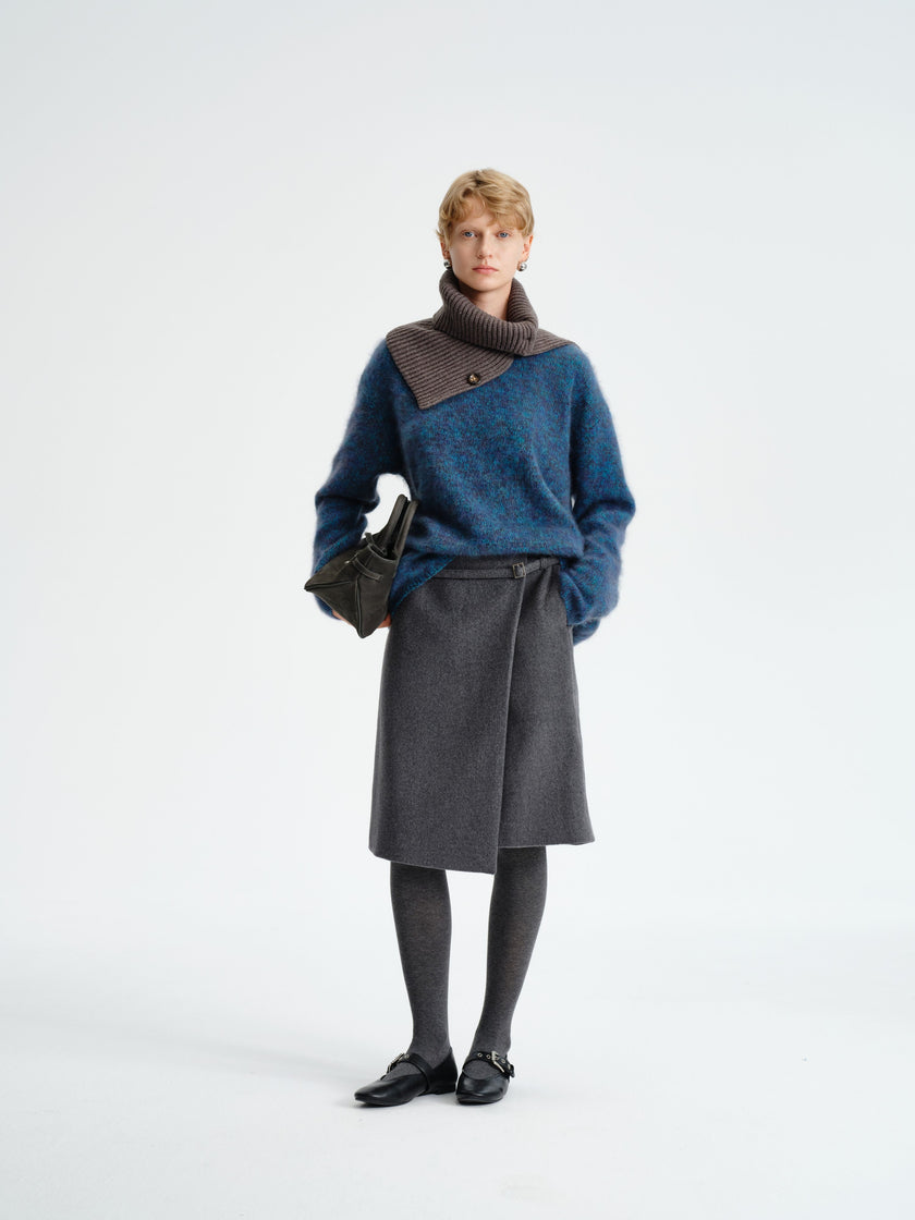 Pull en laine brossée