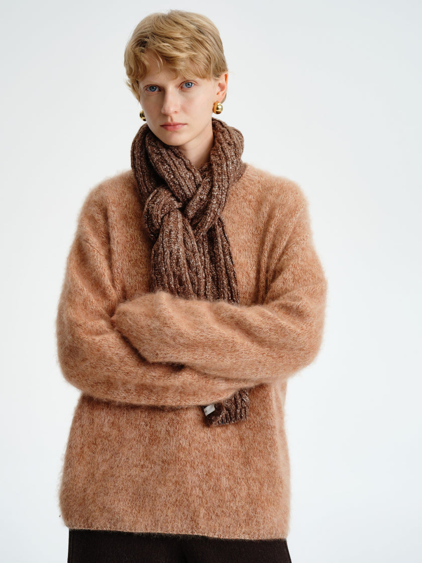 Pull en laine brossée