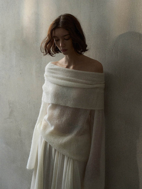 Cala Jersey de Hombros Descubiertos