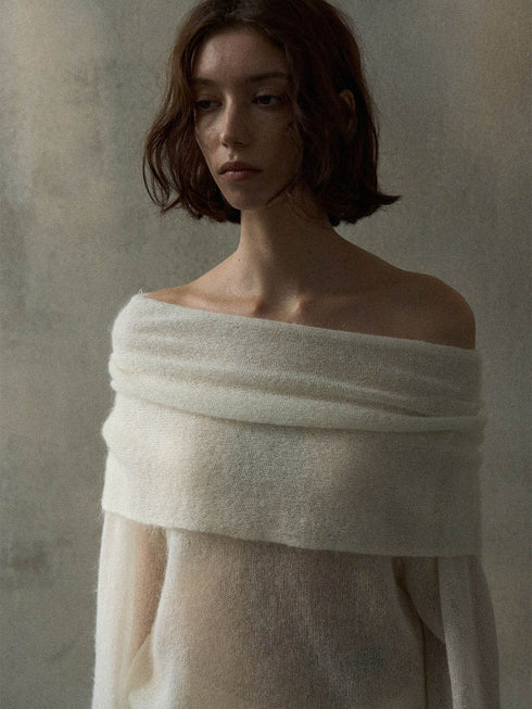 Cala Jersey de Hombros Descubiertos