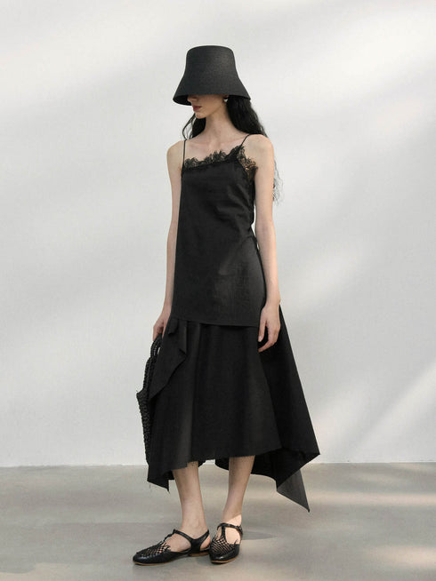 Lunara Asymmetrical Wrap Skirt