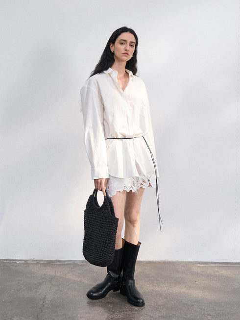 Arden Wire-Tie Relaxed Shirt