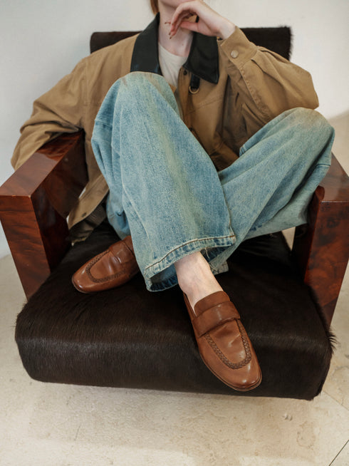 Mocassins YAOSAN en cuir de cheval