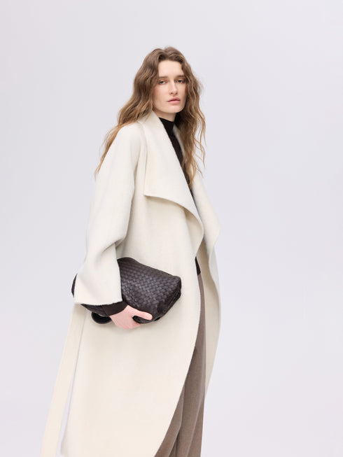 Soft-Structured Wool Coat