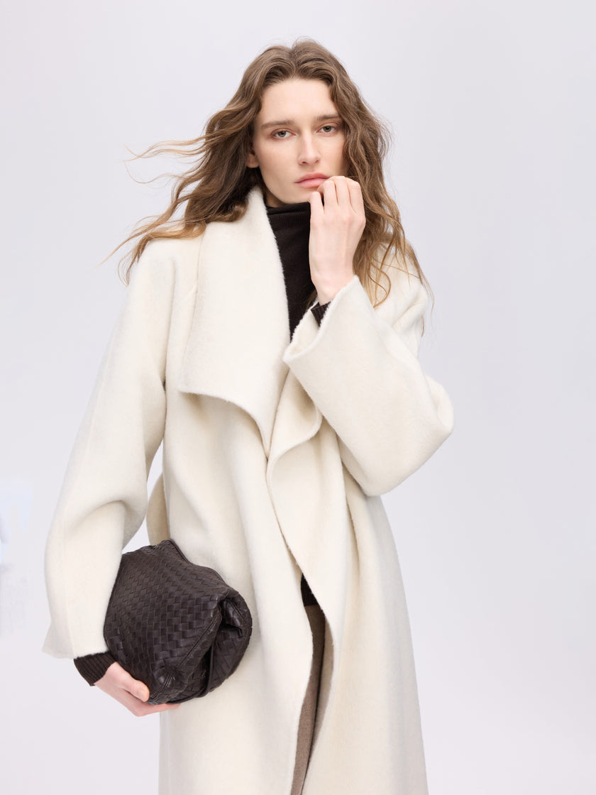 Soft-Structured Wool Coat