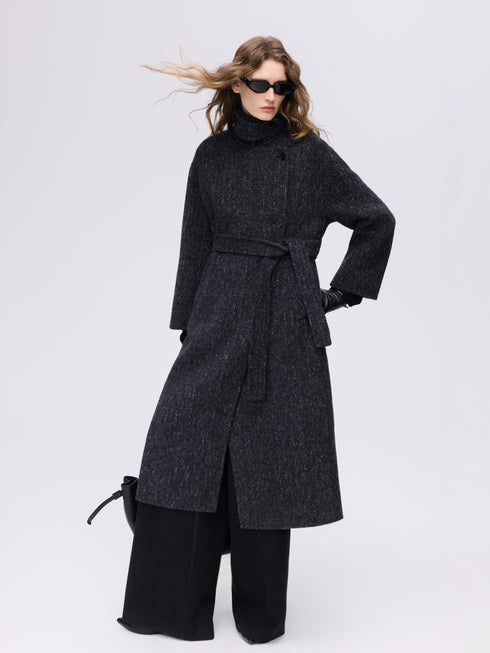 Structured Wool Camel Collar Coat