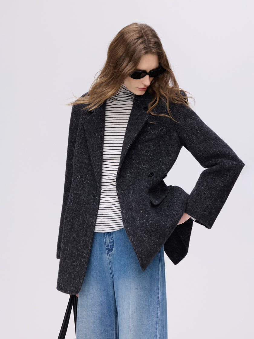 Blazer structuré en laine