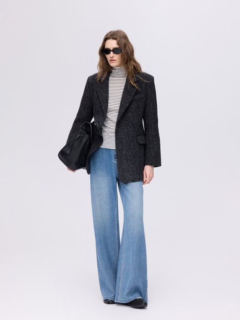 Blazer structuré en laine