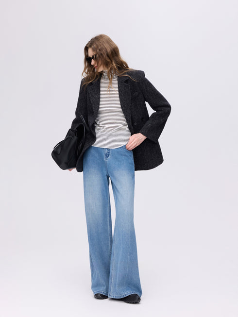 Blazer structuré en laine