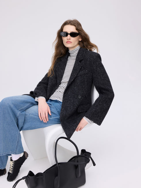 Blazer structuré en laine