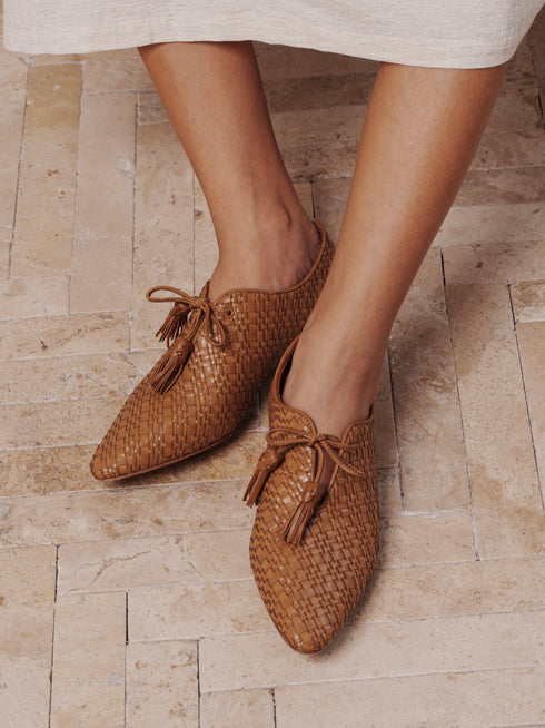 YAOSAN Chaussures à glands en cuir