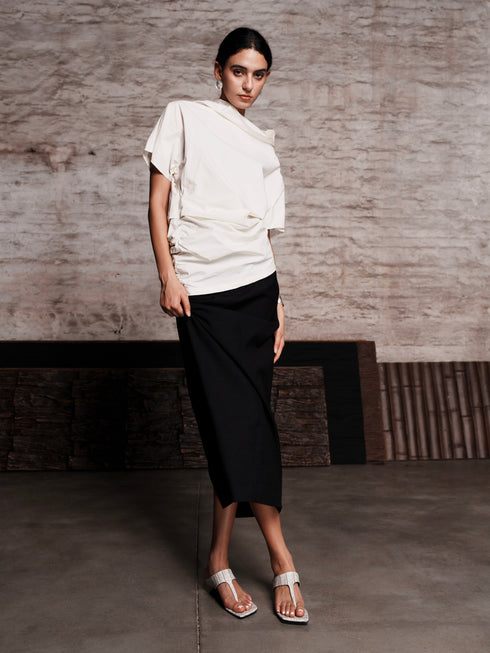 YAOSAN Sandales en cuir croco