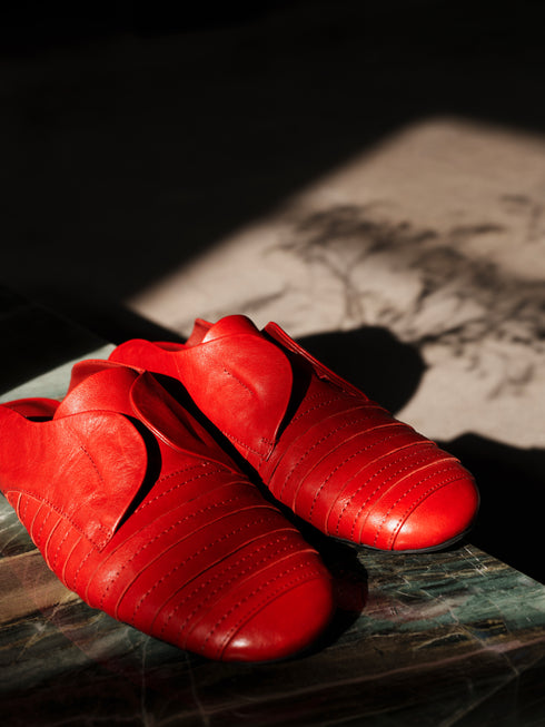 YAOSAN Waxed Leather Mules