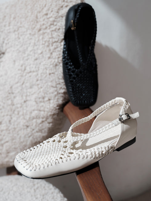 YAOSAN Ballerines en maille tressée