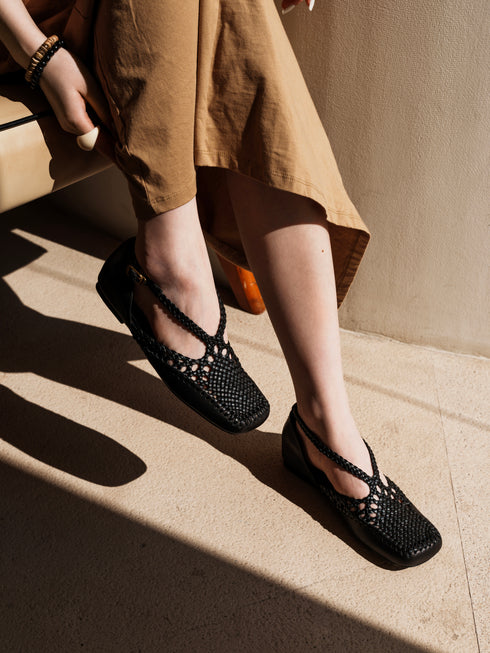 YAOSAN Ballerines en maille tressée