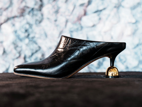 YAOSAN Croc Leather Mules