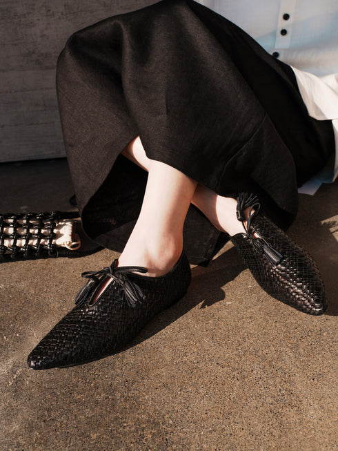 YAOSAN Chaussures à glands en cuir