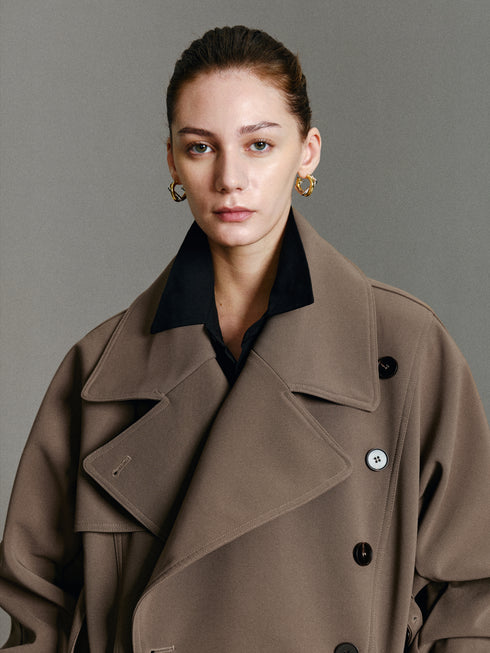 Noemi Belted Short Trench