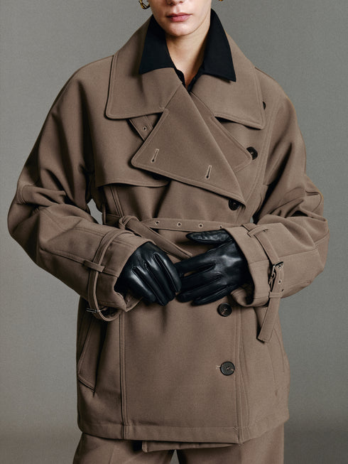 Noemi Belted Short Trench