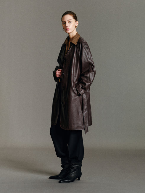 Ayla Leather Coat