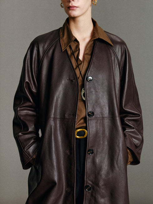 Ayla Leather Coat