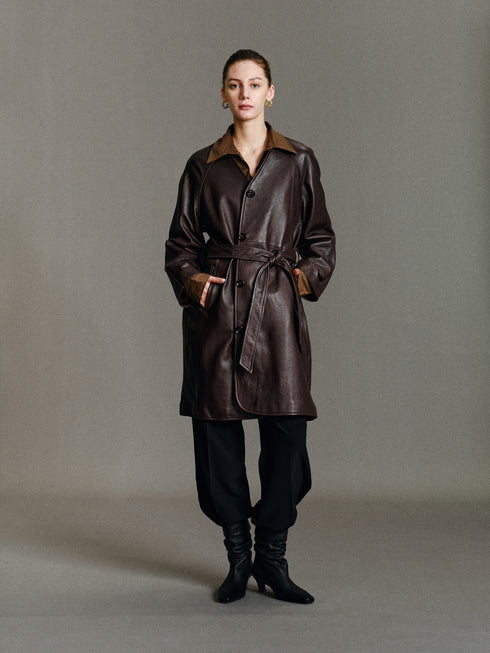 Ayla Leather Coat