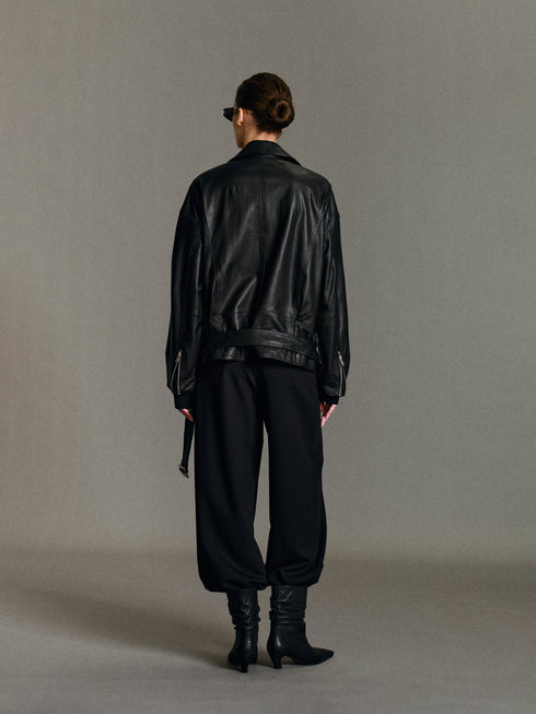 Veda Leather Moto Jacket