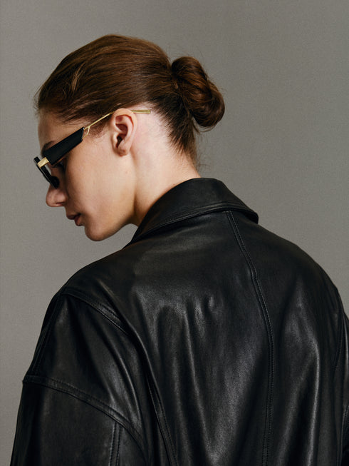 Veda Leather Moto Jacket