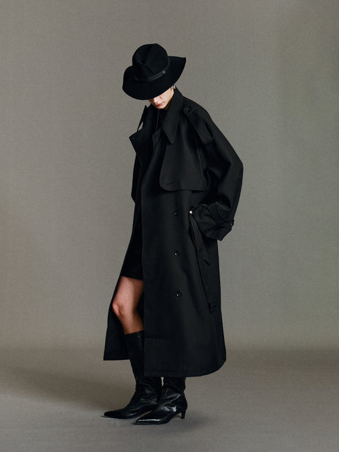 Rhea Longline Trench Coat