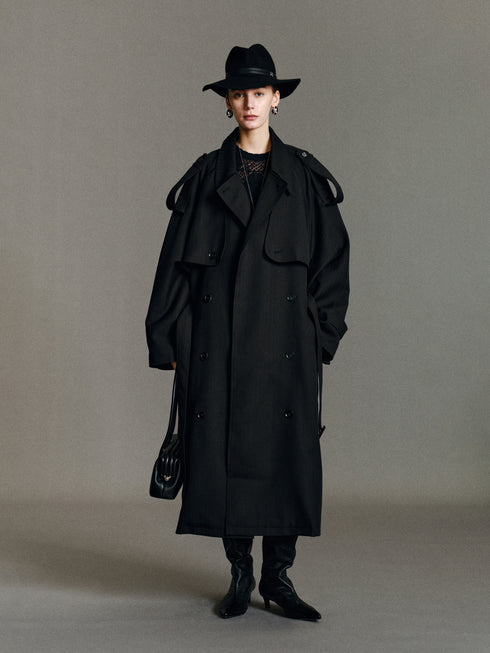 Rhea Longline Trench Coat