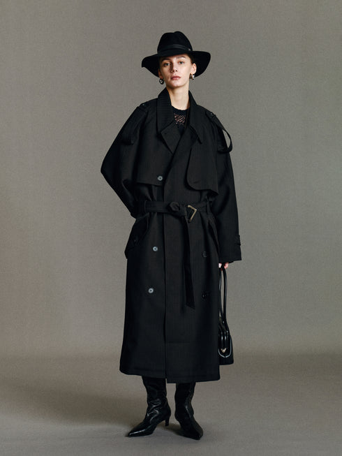 Rhea Longline Trench Coat