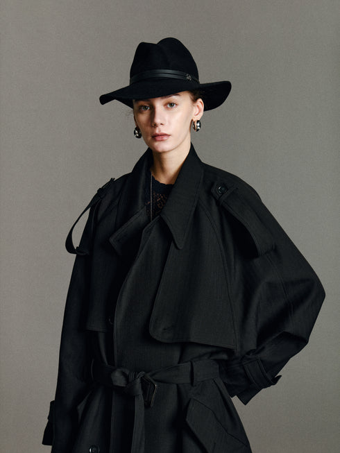 Rhea Longline Trench Coat