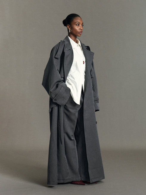 Rhea Longline Trench Coat
