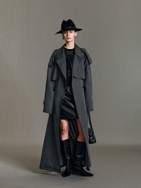 Rhea Longline Trench Coat