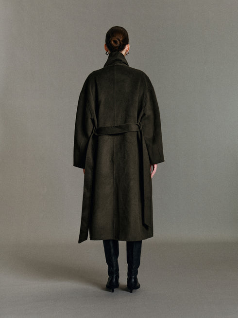Anouk Scarf Wool Coat