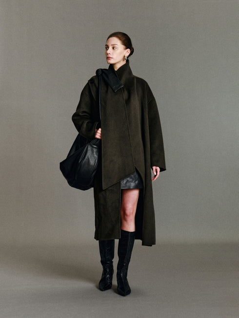 Anouk Scarf Wool Coat