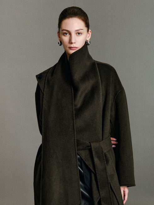 Anouk Scarf Wool Coat