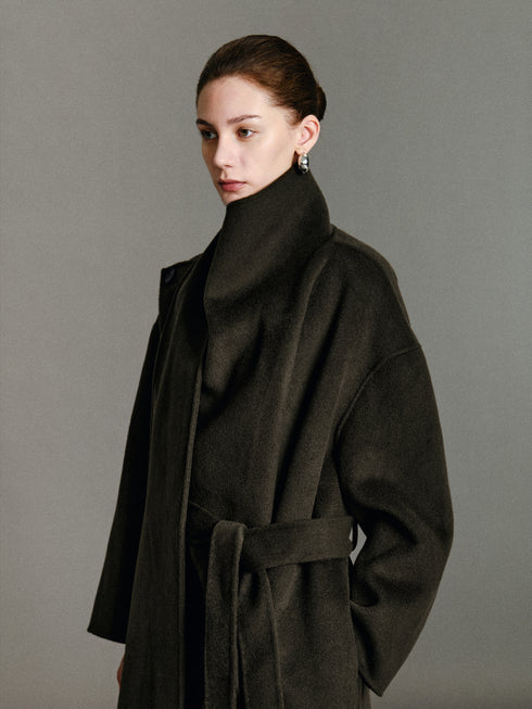 Anouk Scarf Wool Coat