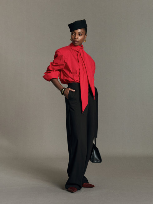 Sera Tie-Neck Blouse