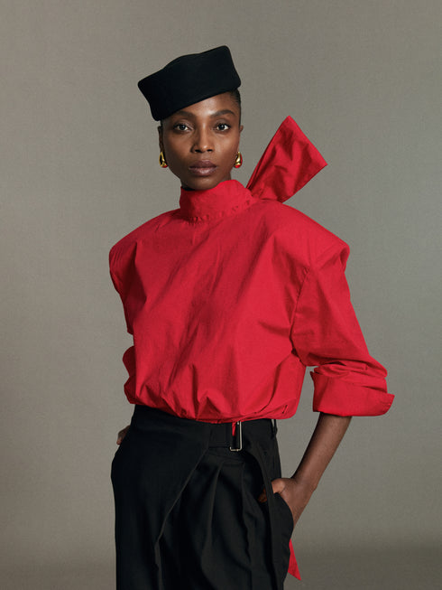 Sera Tie-Neck Blouse