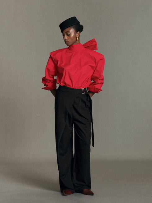 Sera Tie-Neck Blouse