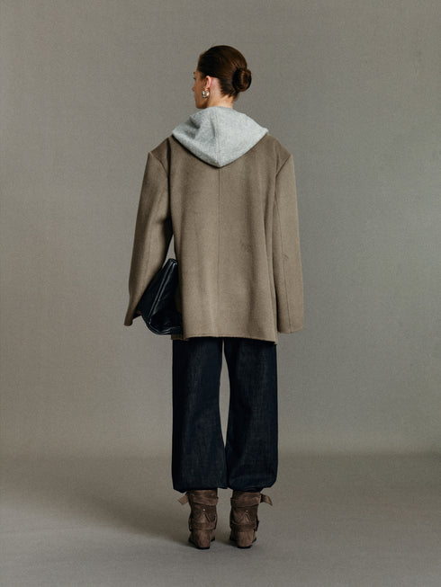 Neris Layered Wool Blazer