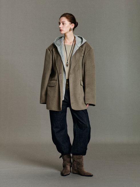 Neris Layered Wool Blazer