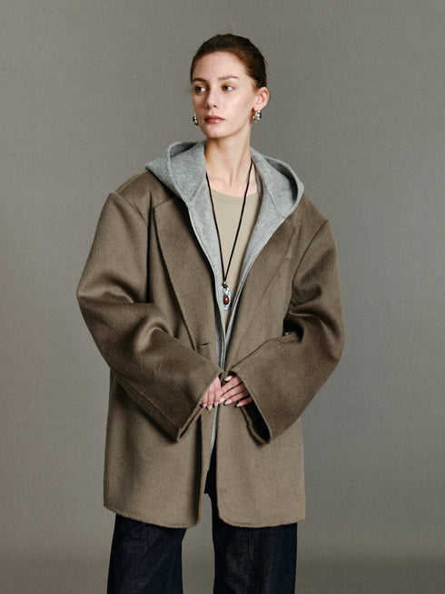 Neris Layered Wool Blazer