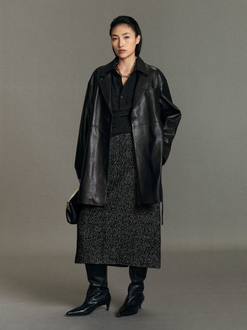 Maren Leather Blazer