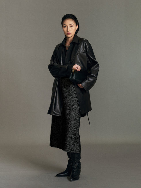 Maren Leather Blazer