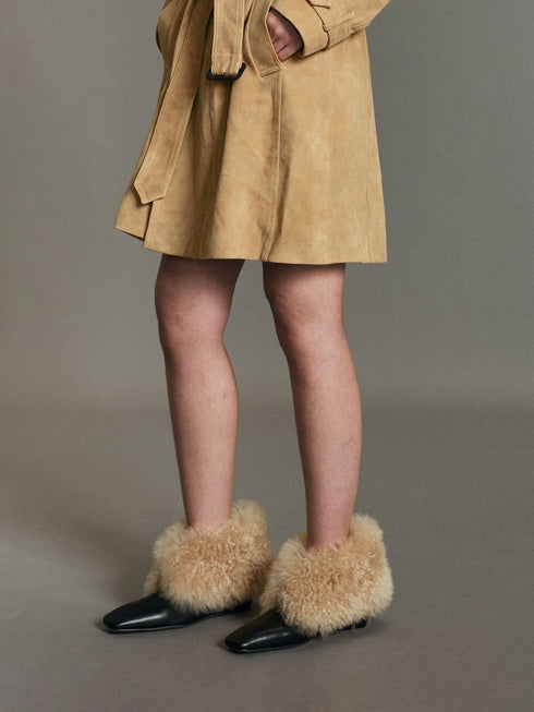 Lovisa Wool-Cuff Boots