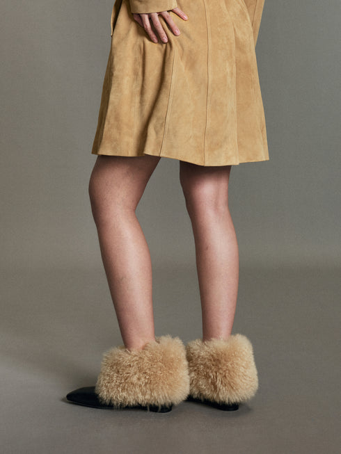Lovisa Wool-Cuff Boots