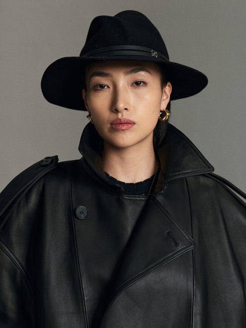 Alba Cape Leather Bomber